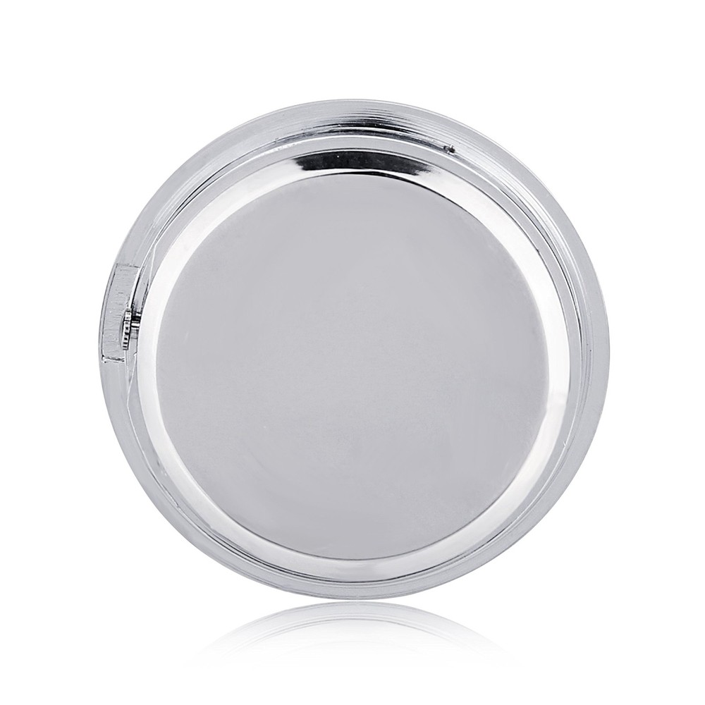 ShoppeWatch Mini Clock Insert 1 7/16" (35mm) Quartz 35mm, Silver / Black