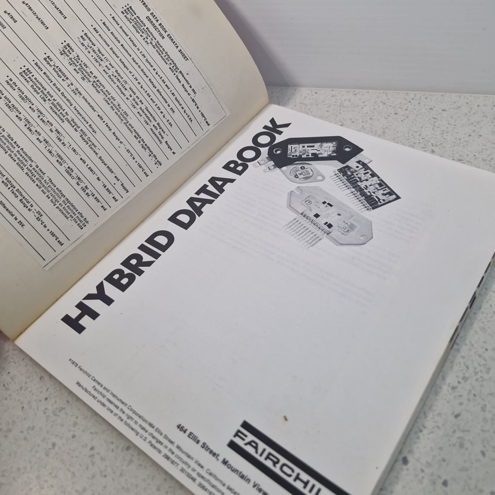 1978 Fairchild Hybrid Data Book Semiconductor Circuit Modules Technical Design