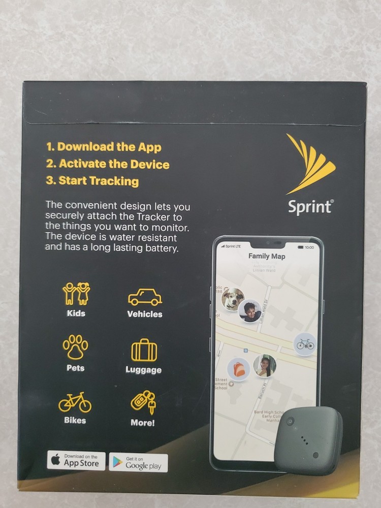 Sprint Tracker Safe & Found GPS Tracker -Apple Android Compatible - NEW / SEALED