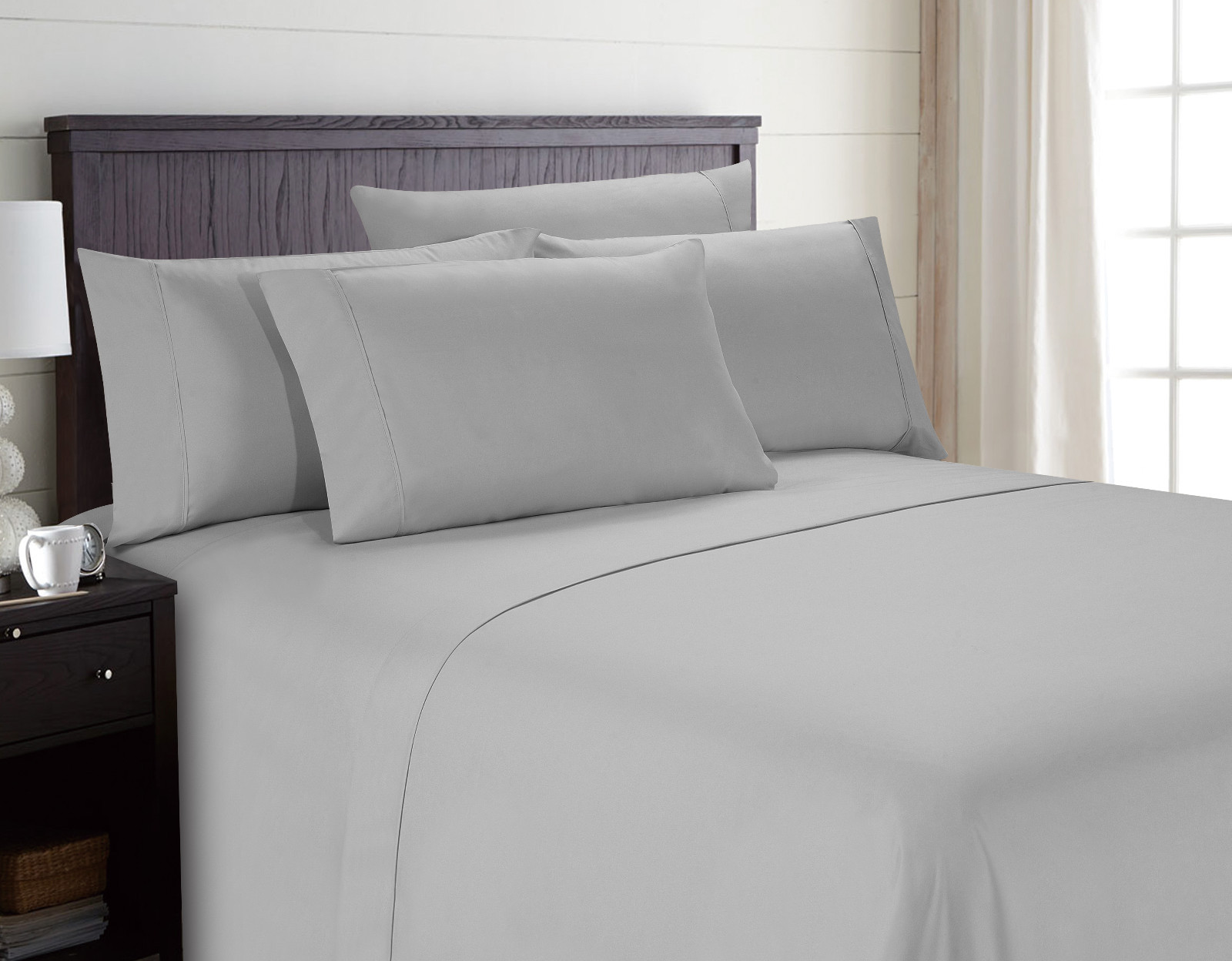 Adjustable Split King Bed sheets - 1800 TC 7 piece set- not split HEAD