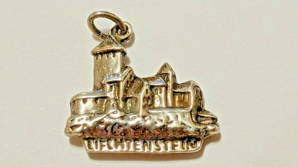 VINTAGE LIFCHTENSTEIN CHARM 800 SILVER SIGNED HALLMARKED