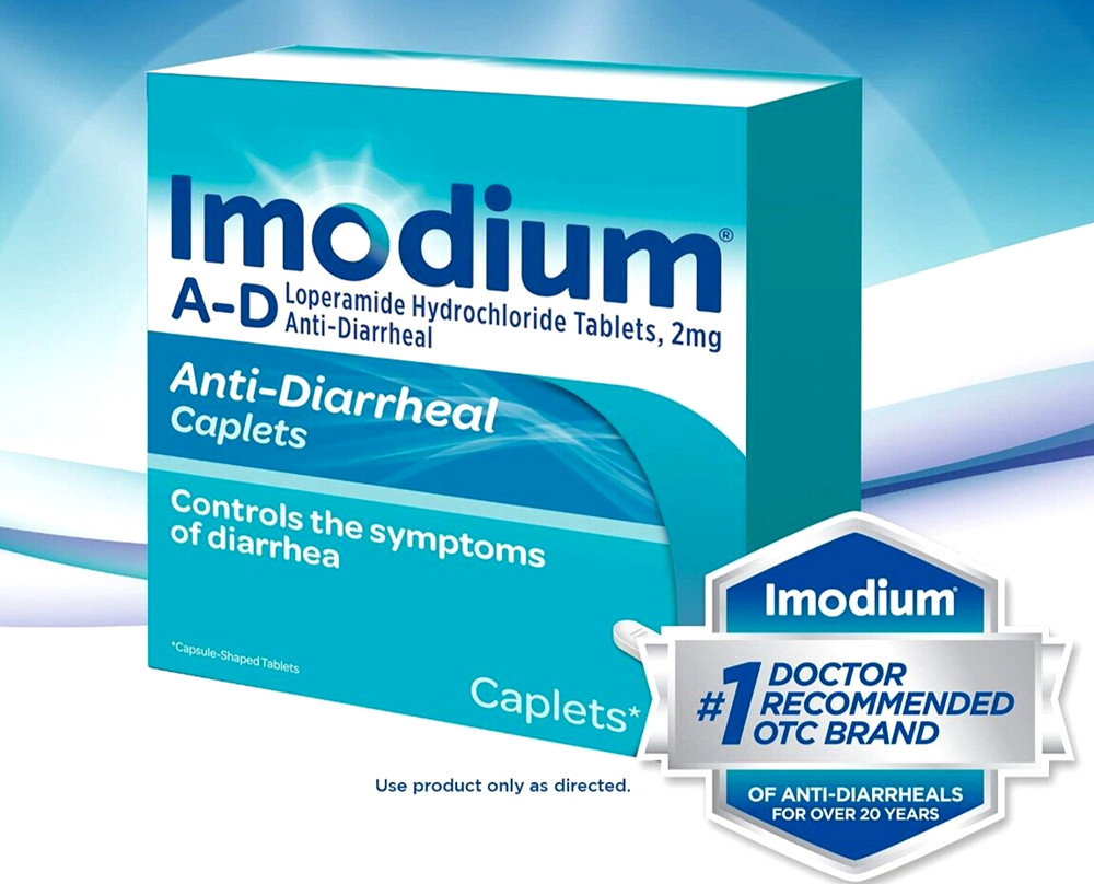 Anti-Diarrheal, Hydrochloride, 24 Caplets ~ Exp 2027+