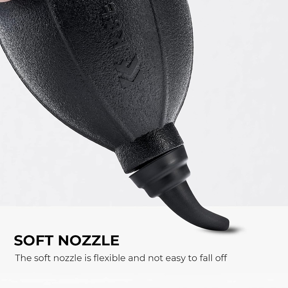 High-Volume Silicone Lens Blower - Perfect for DSLR & Sensitive Electronics