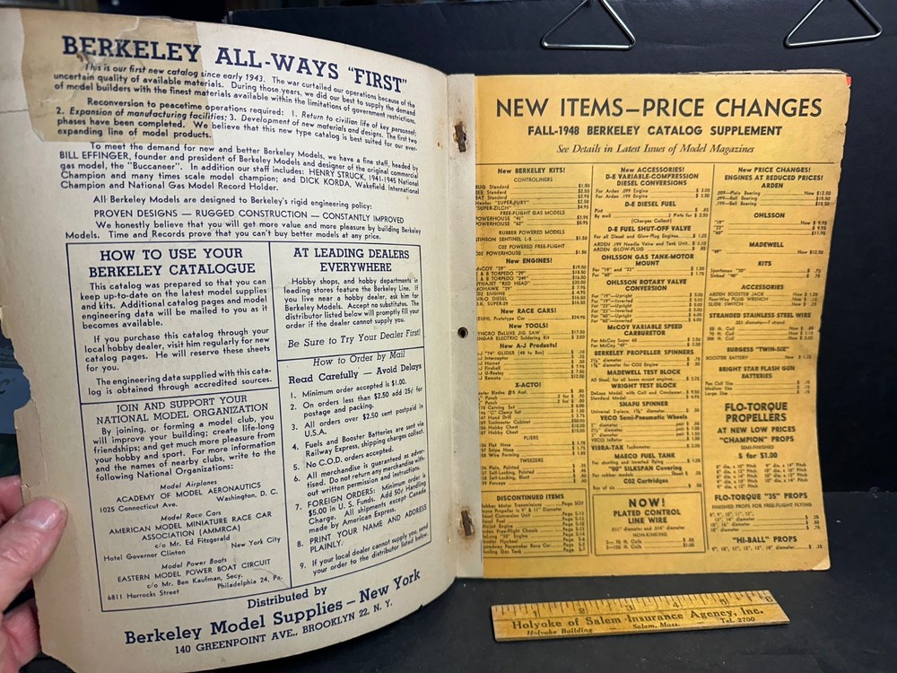 Berkeley Model Catalog & Handbook 1947 - 48, 40 pages