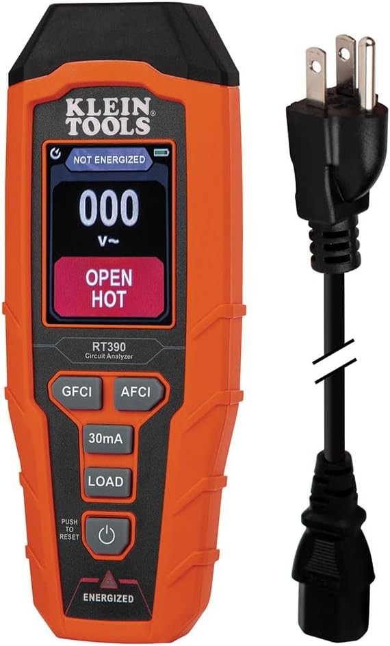 Advanced Circuit Analyzer with Dual Fault Detection & Easy-to-Read LCD Display