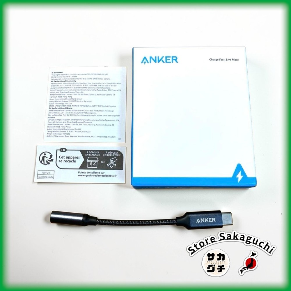 Anker USB-C to 3.5mm Audio Adapter Hi-Res DAC High Durability for Android Mac PC