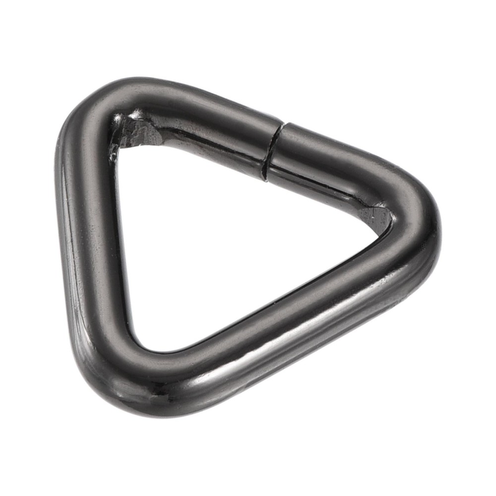 Metal Triangle Ring Buckle 0.79"(20mm) Inner Width Dark Gray 20pcs
