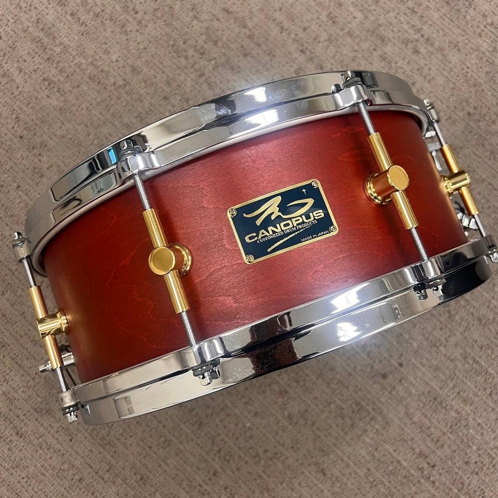 Snare drum Canopus MO-1455 Maple snare with case