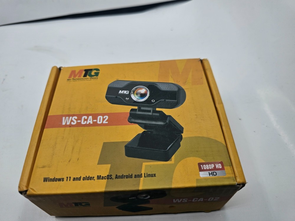 MTG Webcam 1080P HD, MacOS, Android, Linux, Windows 11 and older WS-CA-02