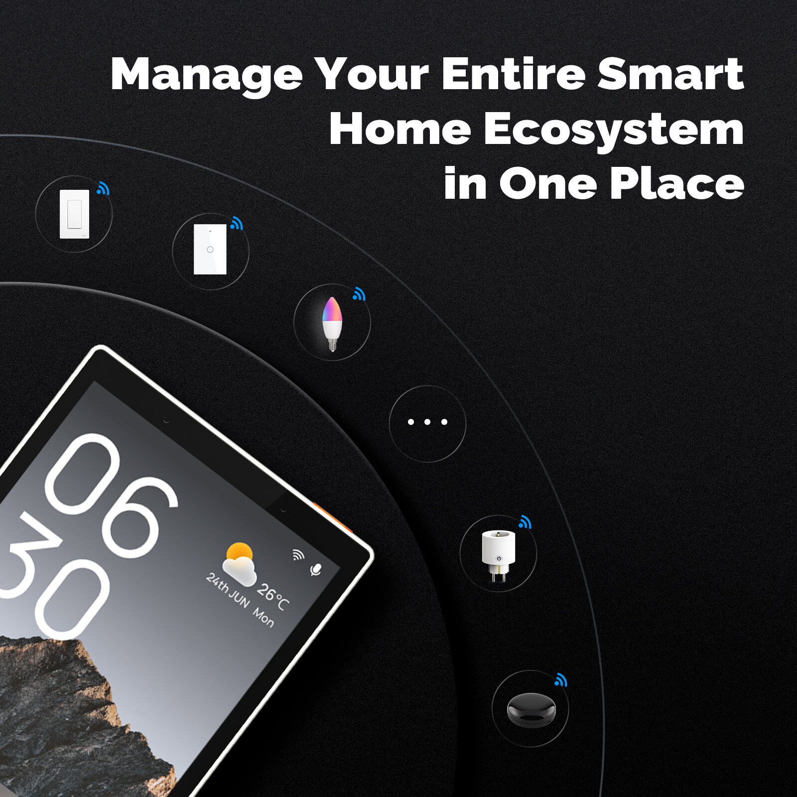 MOES WiFi&Zigbee Smart Switch Touchscreen Panel Alexa Built-in Voice&APP Control