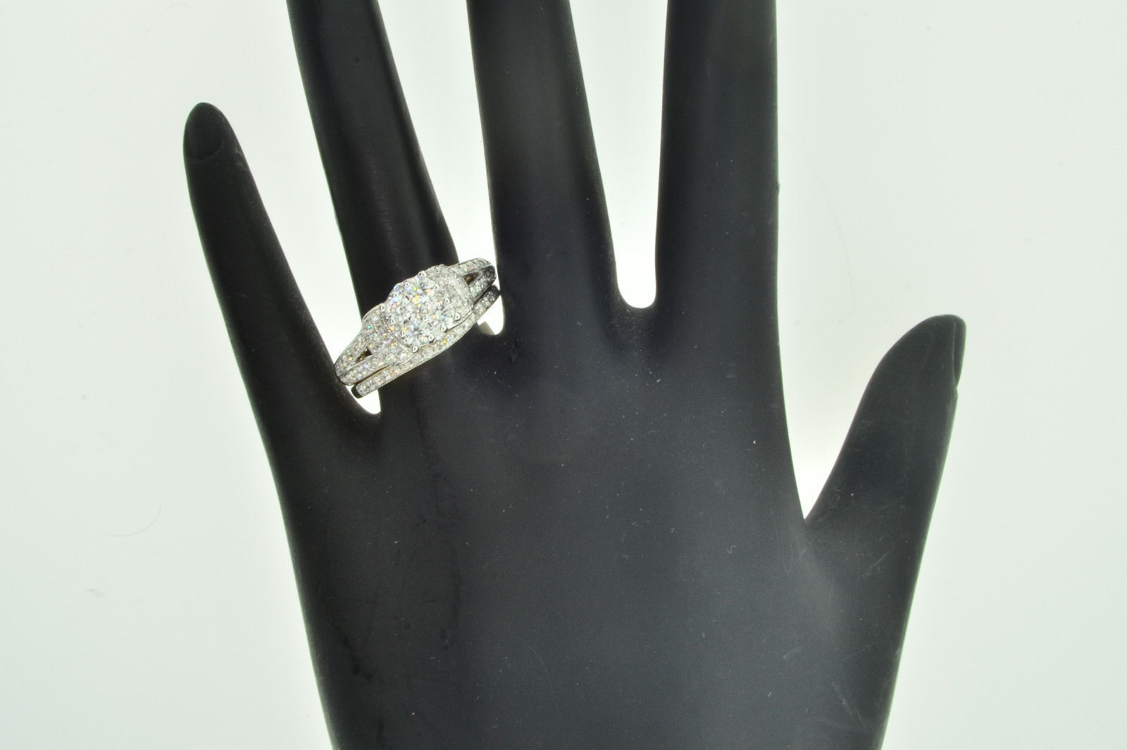 Diamond Bridal Set Engagement Ring & Wedding Band 14K Yellow Gold 1.25 Ct