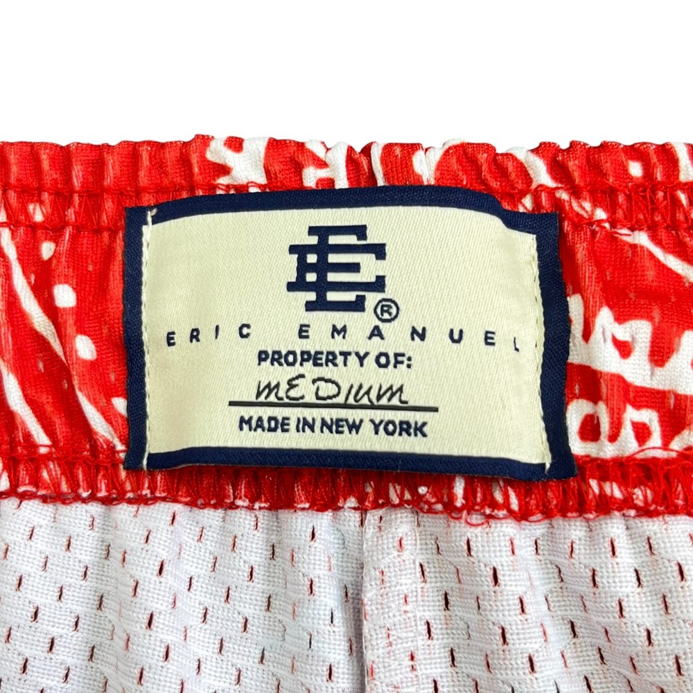 Eric Emanuel EE Basic Shorts Red Paisley - New with Tags