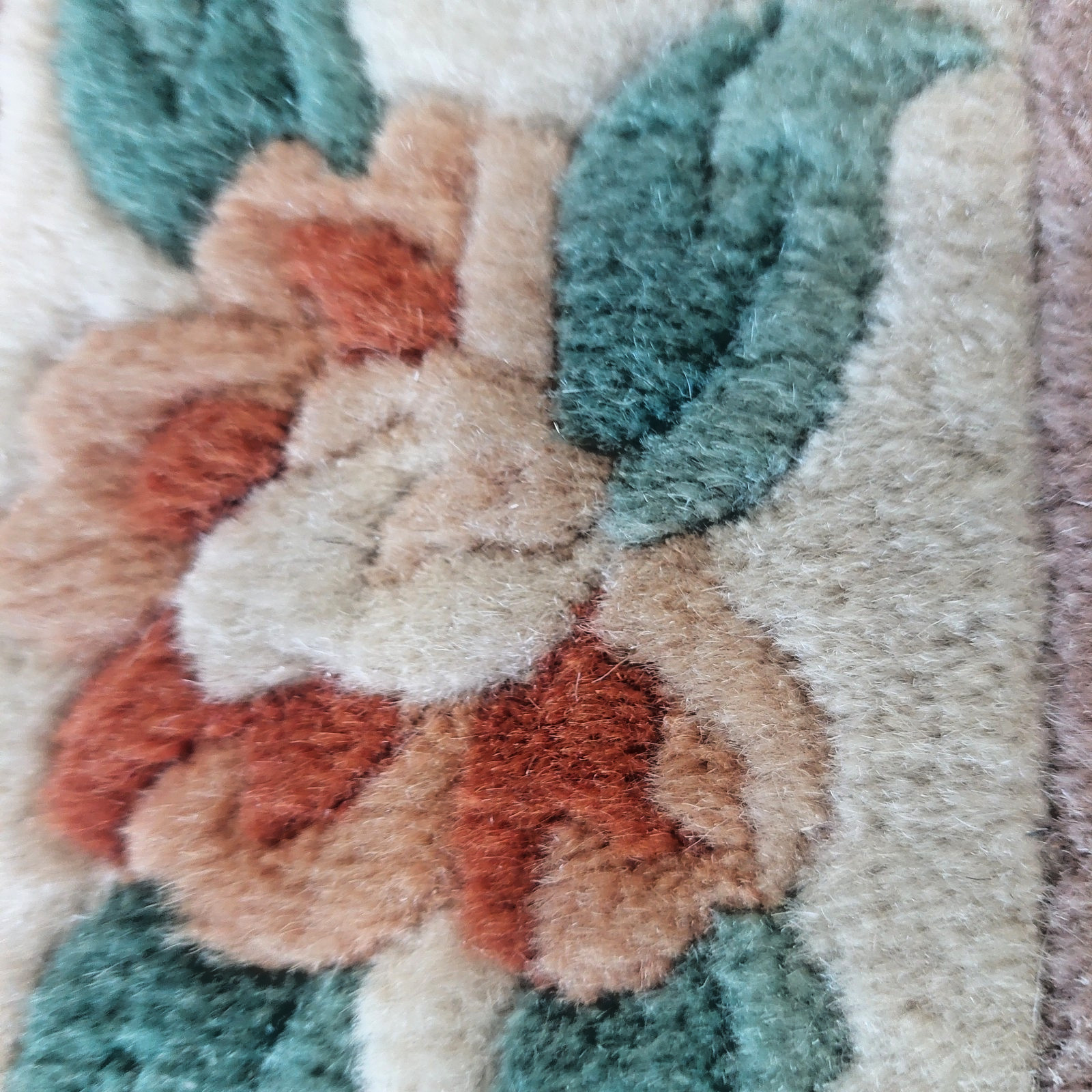 2'3 x 3'6 Chinese Aubusson Medallion Oriental Rug Floor Runner Hand-knotted Wool