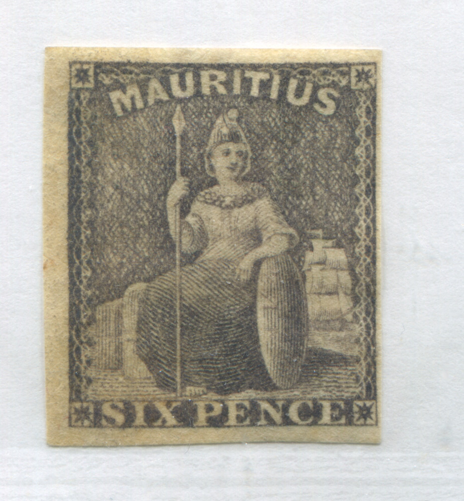 Mauritius 1861 6d mint no gum