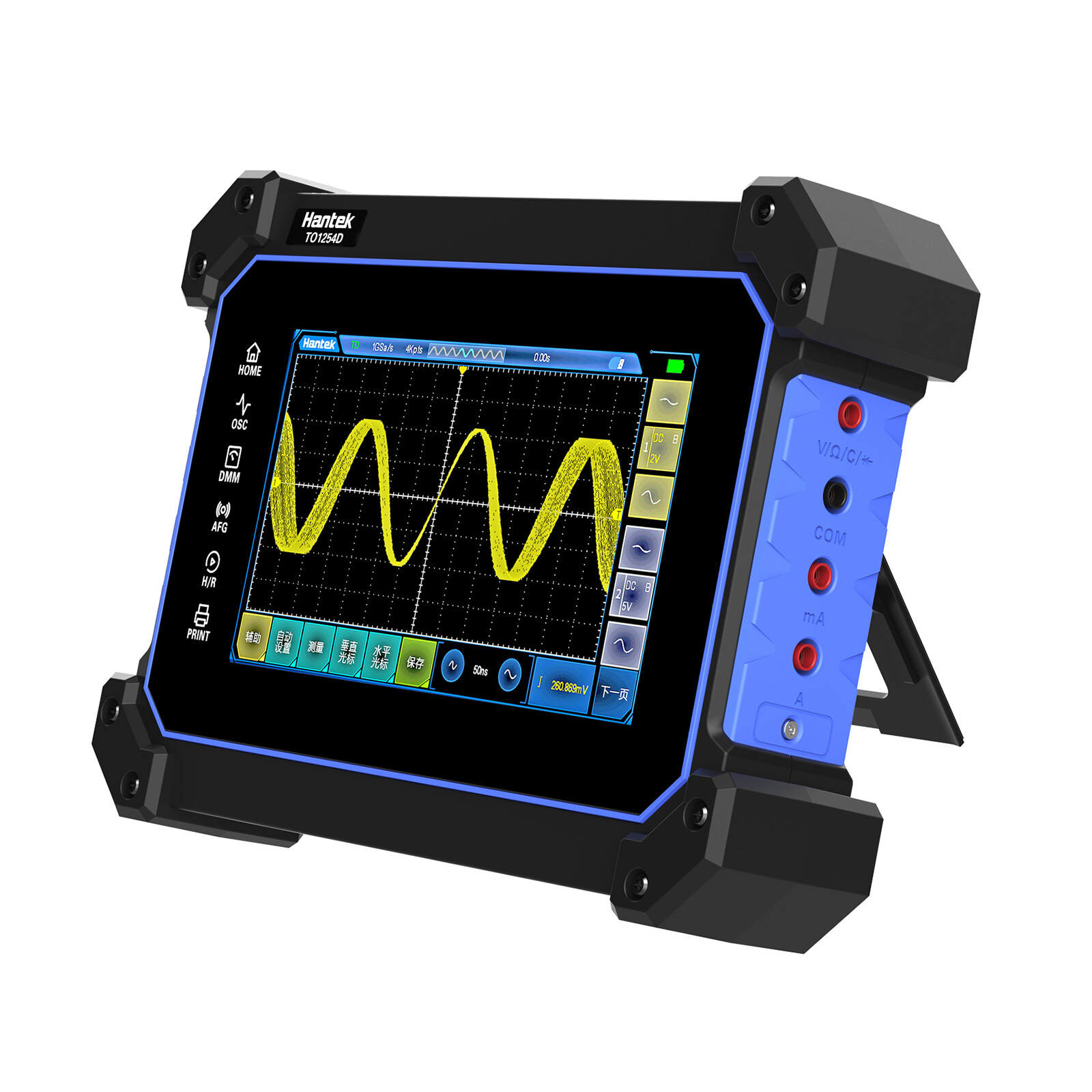 Hantek TO1254D Multi-functional Full Touch Screen Oscilloscope 250MHz 4CH AWG