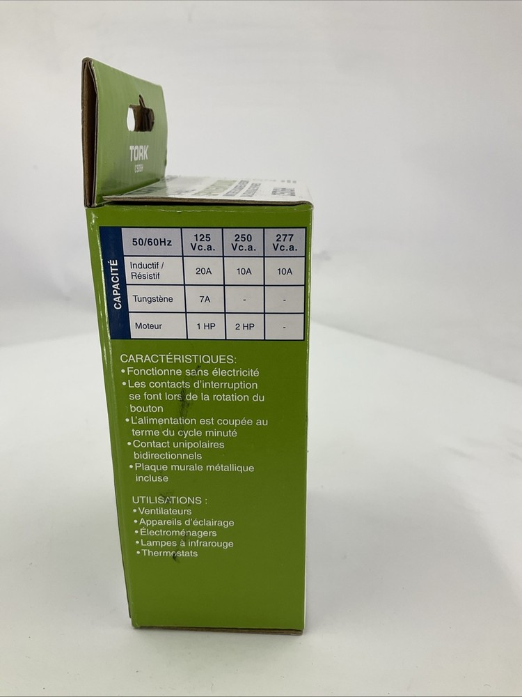 Tork C506H Spring-Wound Timer, Range 0 To 6 Hr.