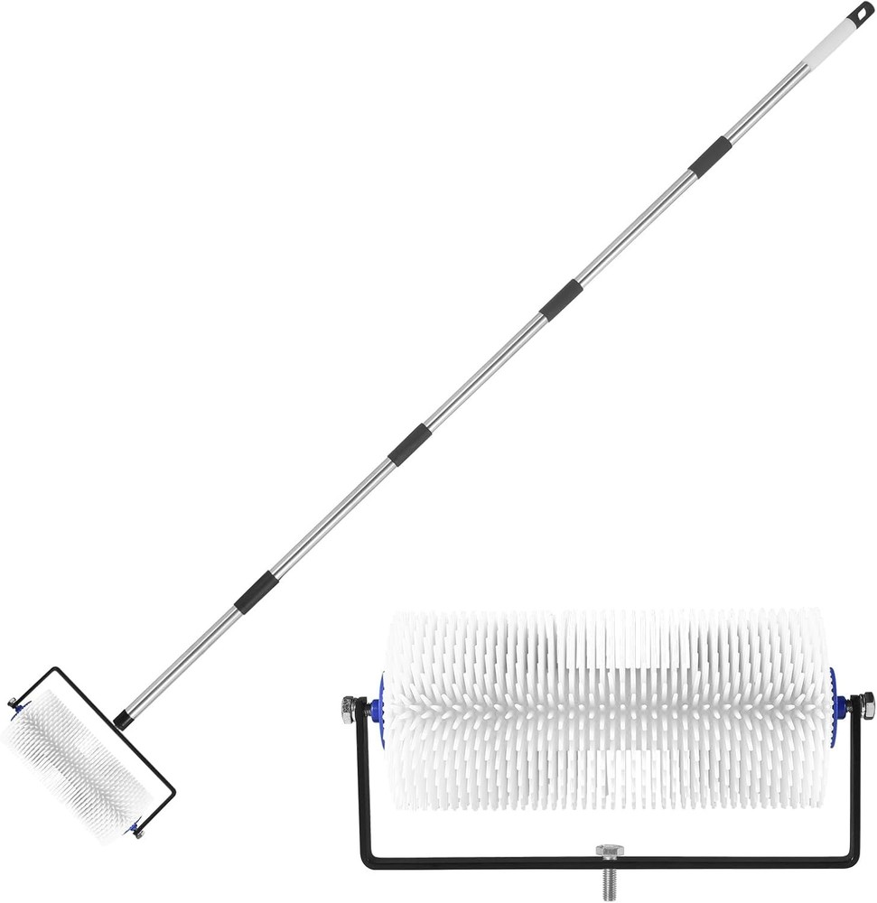 Spiked Roller for Self Leveling,9” Floor Leveling Spiked Roller for Self