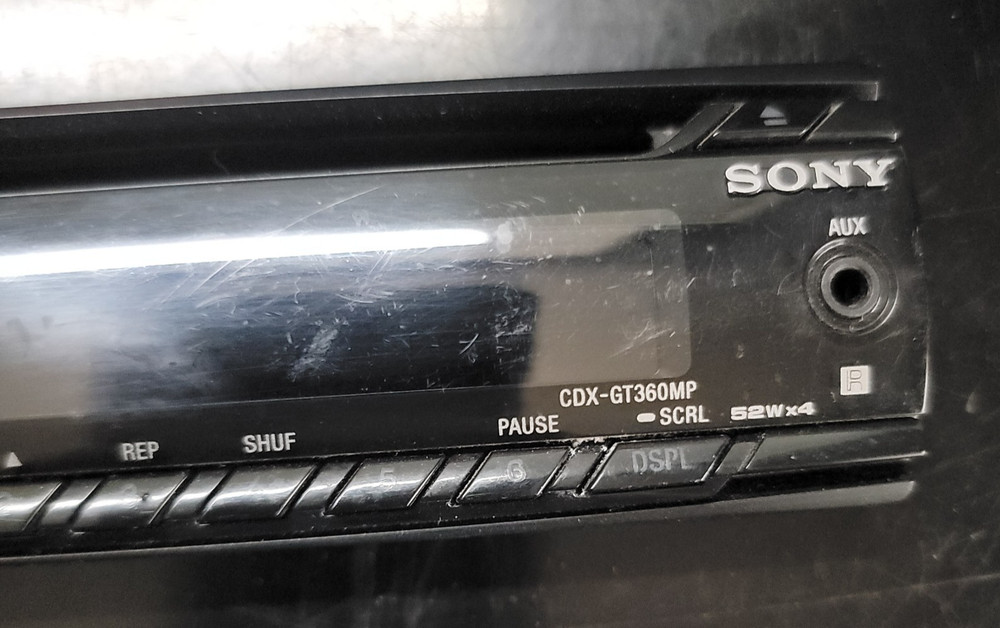 SONY CDX-GT360MP FACEPLATE ONLY