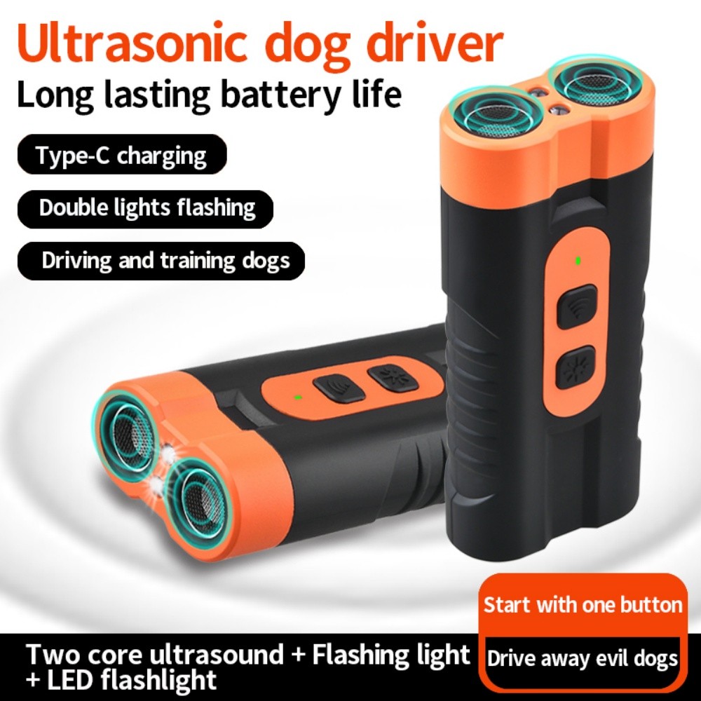 2026 Portable Ultrasonic Dog Repeller Stop Barking Anti Bark Device Rechargeable