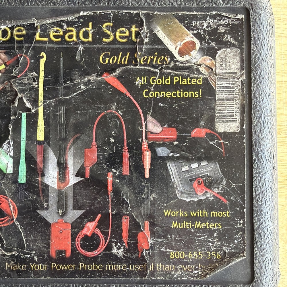 Power Probe Multimeter Lead Set Gold Series PPLS01