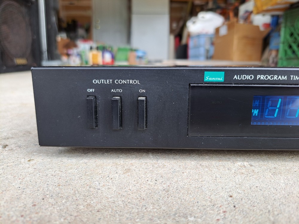 Vintage Sansui AT-20 Audio Program Timer Black Face