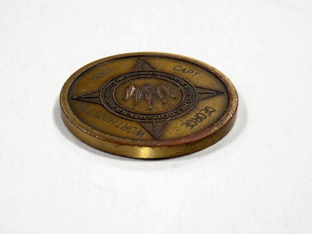 Special Operations Command Challenge Coin Engraved Capt. George Worthington