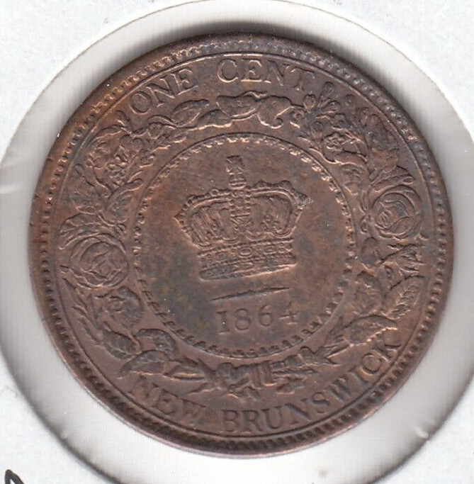 1864 New Brunswick One Cent Coin   SC3