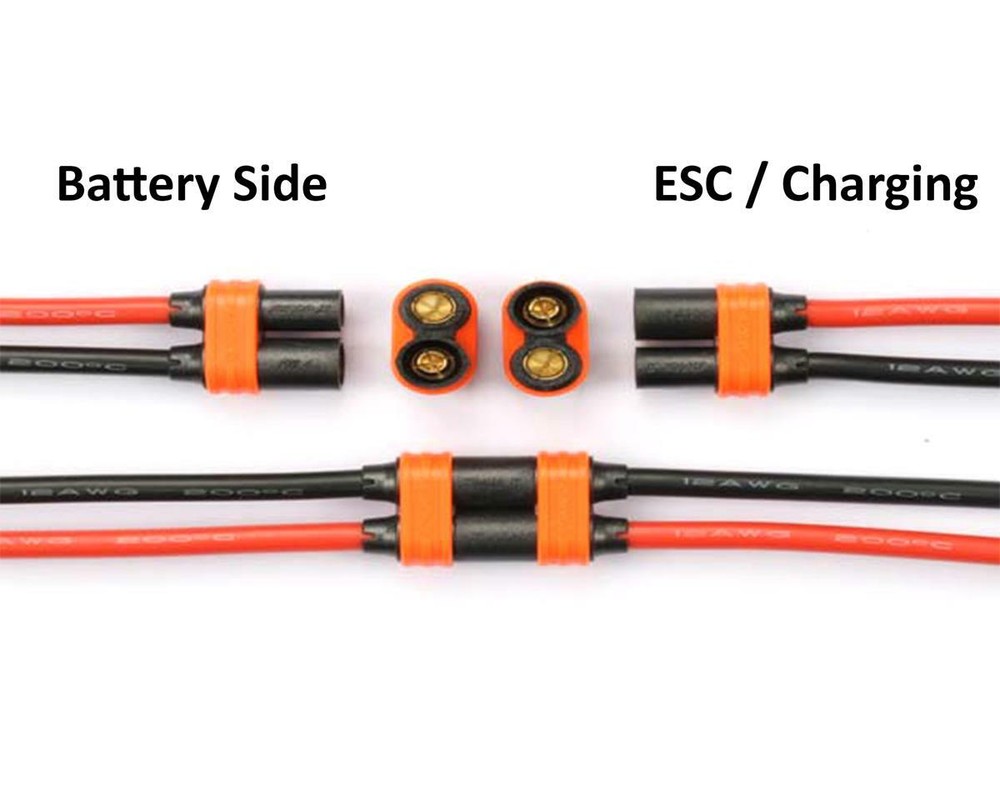 RCPROPLUS DC5 "Solderless" Supra X Battery Connector Set (4 Sets)