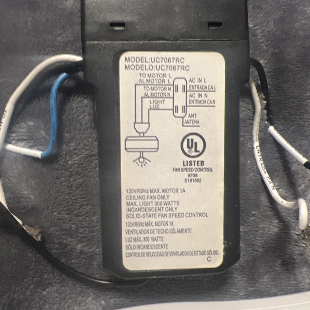 Harbor, breeze, ceiling, fan, remote, and control unit