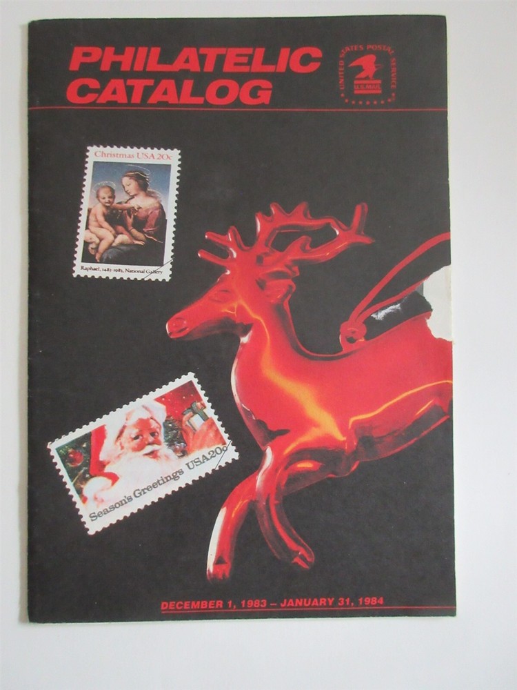 Vintage PHILATELIC CATALOG December 1983- January 1984 USPS Stamps