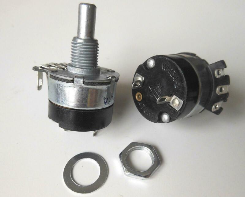 2Pcs 2.2K Ω Ohm 2K2 Logarithmic Nolinear Potentiometer 2W WH134-2