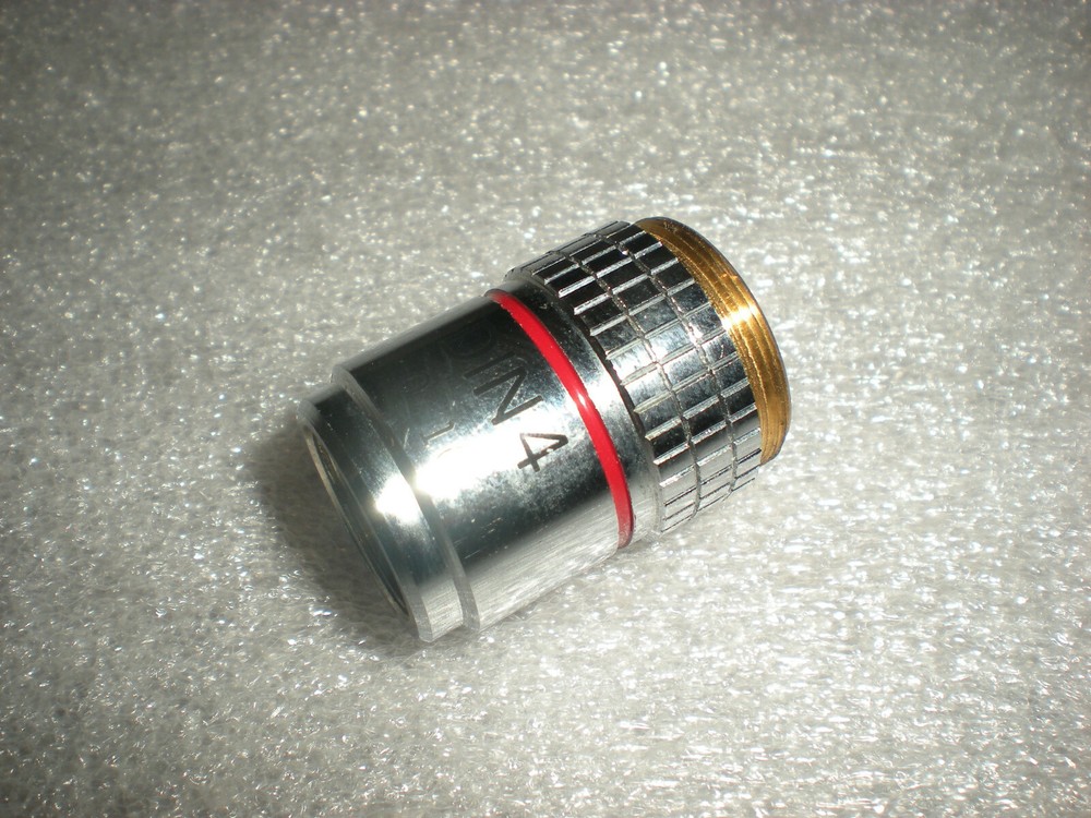 DIN4 0.10 Microscope Objective Lens
