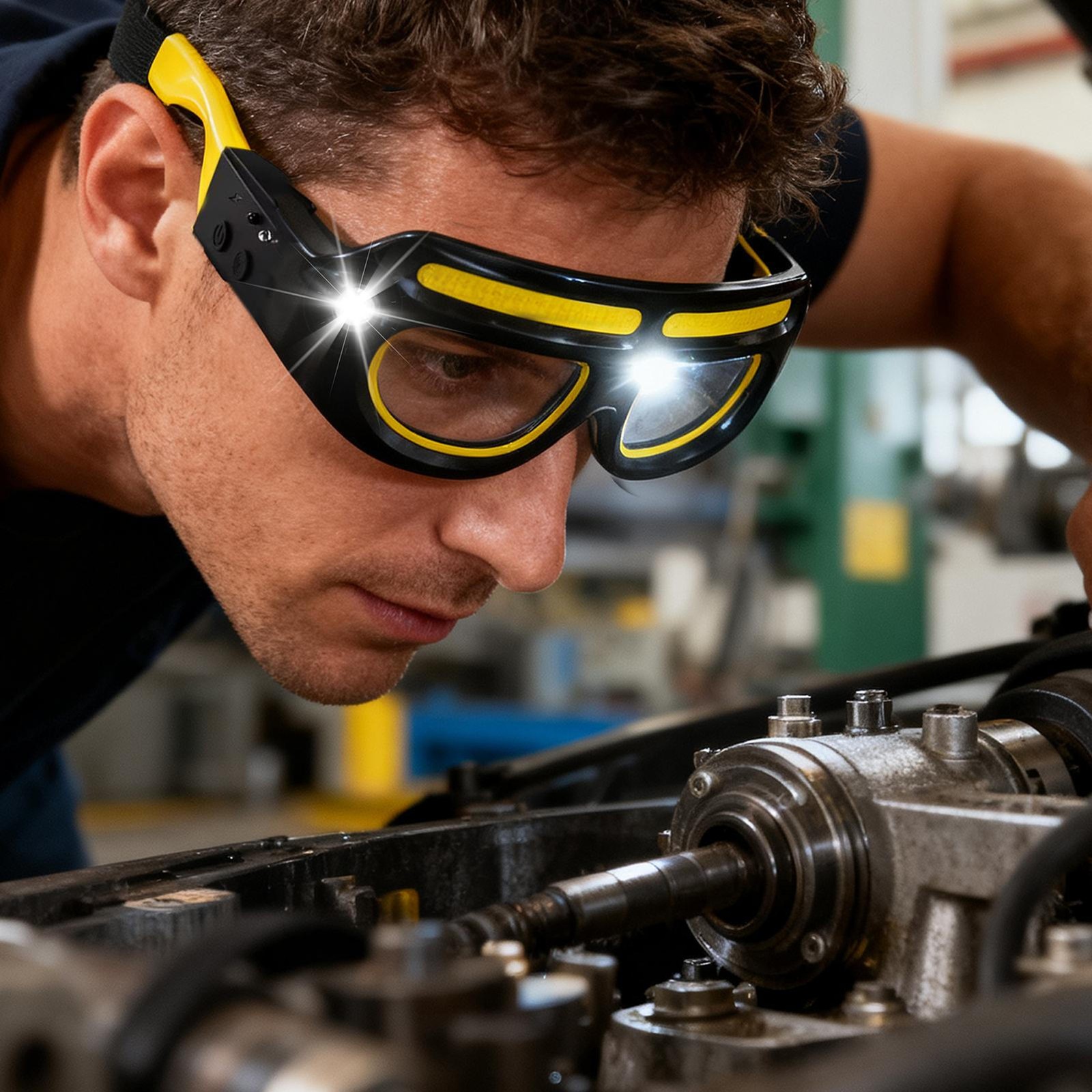 5 Modes LED Glasses Headlights Safety Eyeglass Lamp Work Lights Cycling Recharge