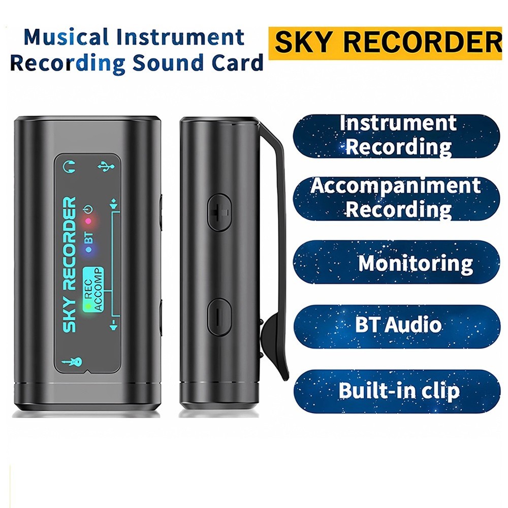 RECORDER Sound Card USB Conversion Interface Plug and Play Use for Guitar 6265