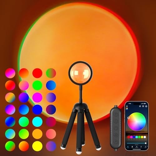 Sunset Lamp Projector with APP Control – Multicolor LED
