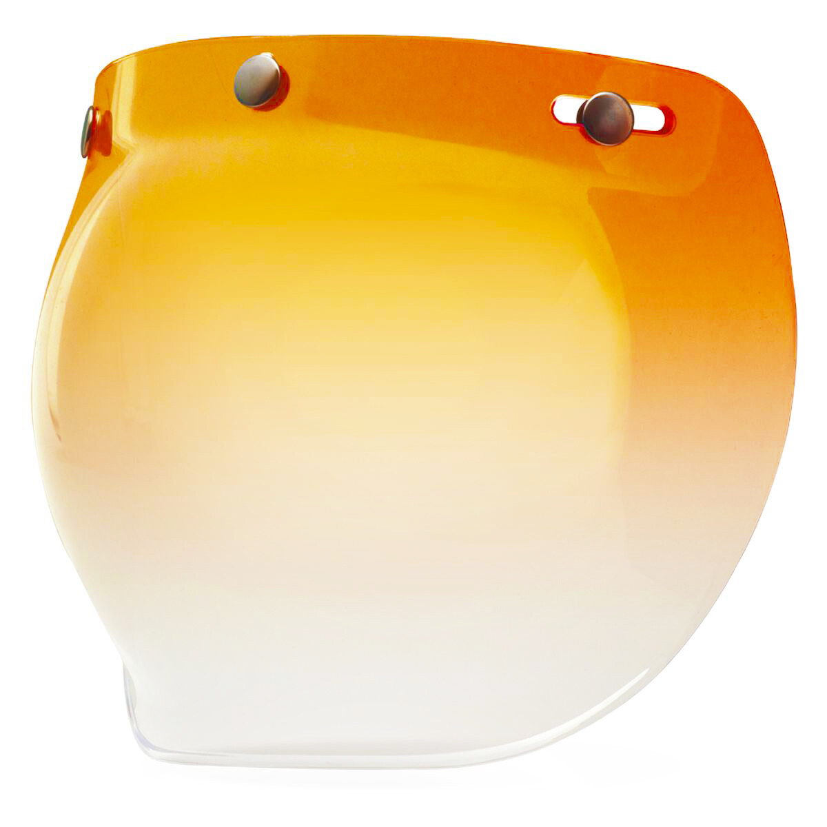 Open Face Helmet Bubble Visor Vintage Retro 3/4 Helmets Face Shield 3-Snap