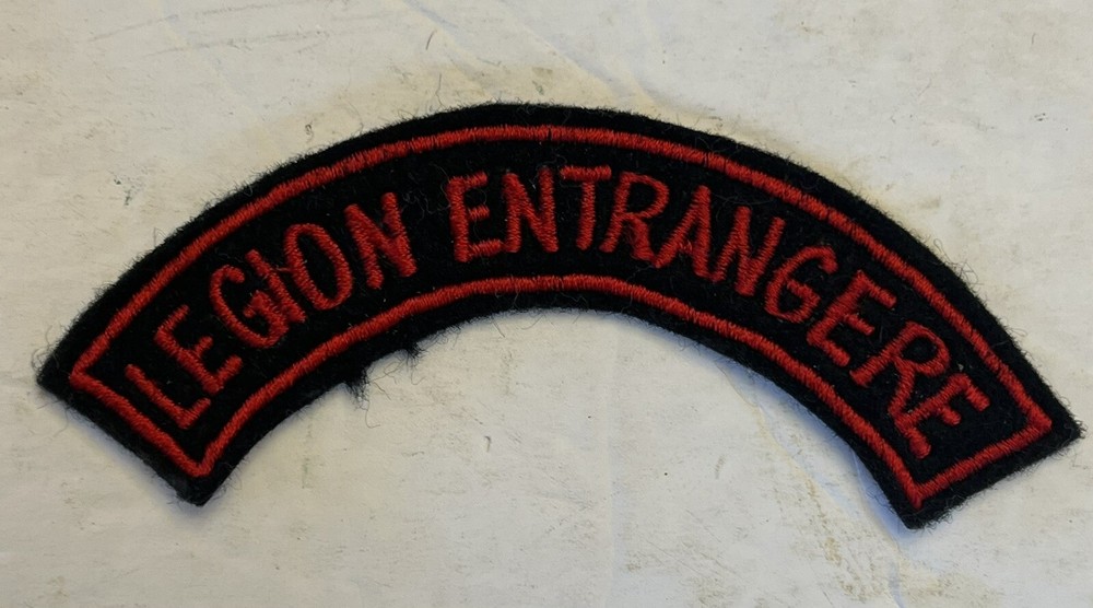 French Foreign Legion Patch Legion Entrangere Unit Patch Tab Sew On Black Red