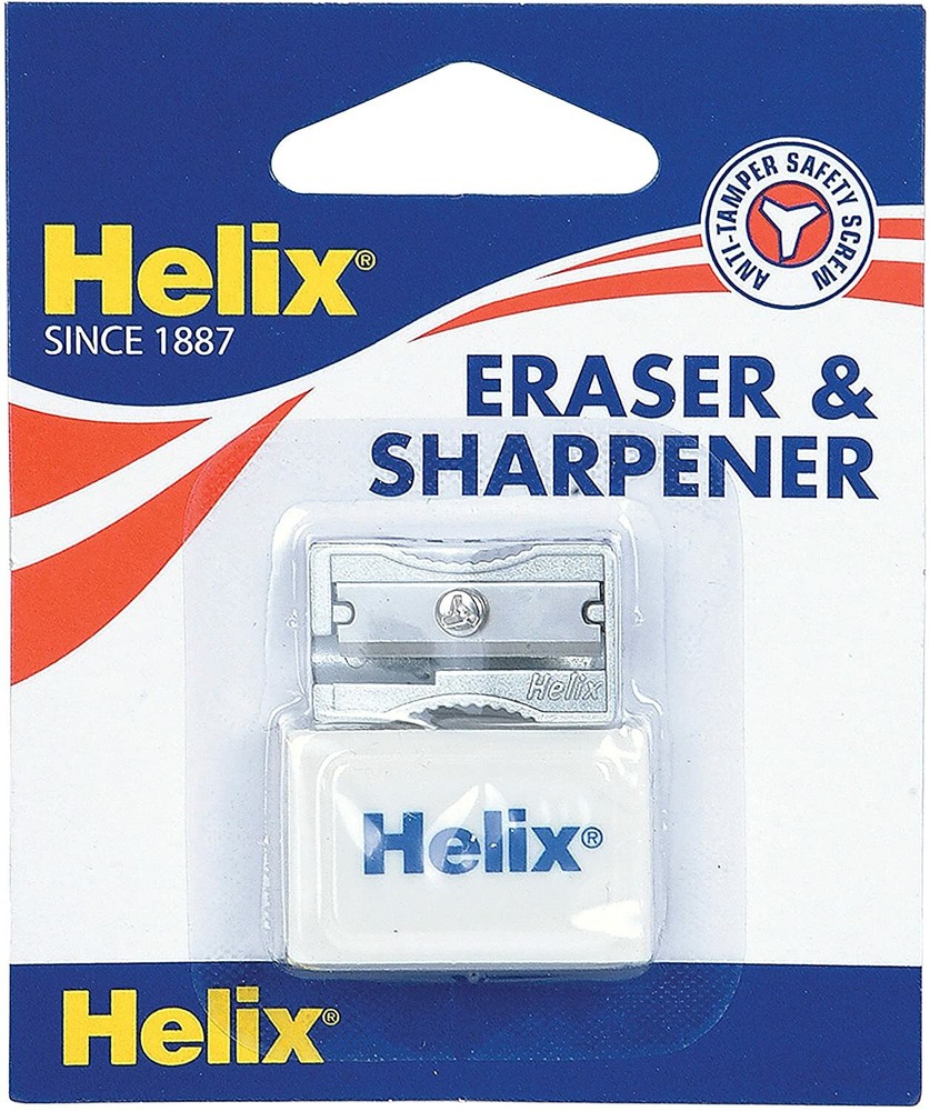 Helix Sharpener and Eraser Set Single Hole