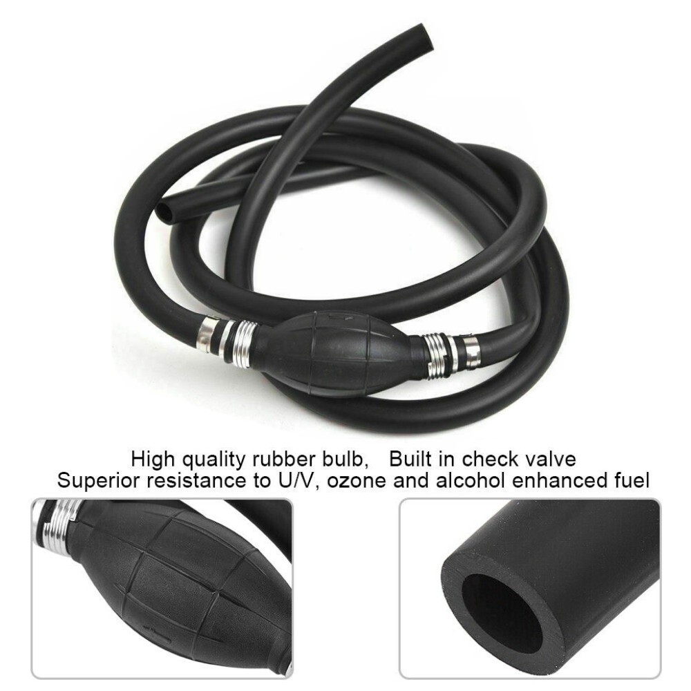 3/8" Marine Outboard Boat Motor Fuel/Gas Hose Line Assembly with Primer Bulb USA