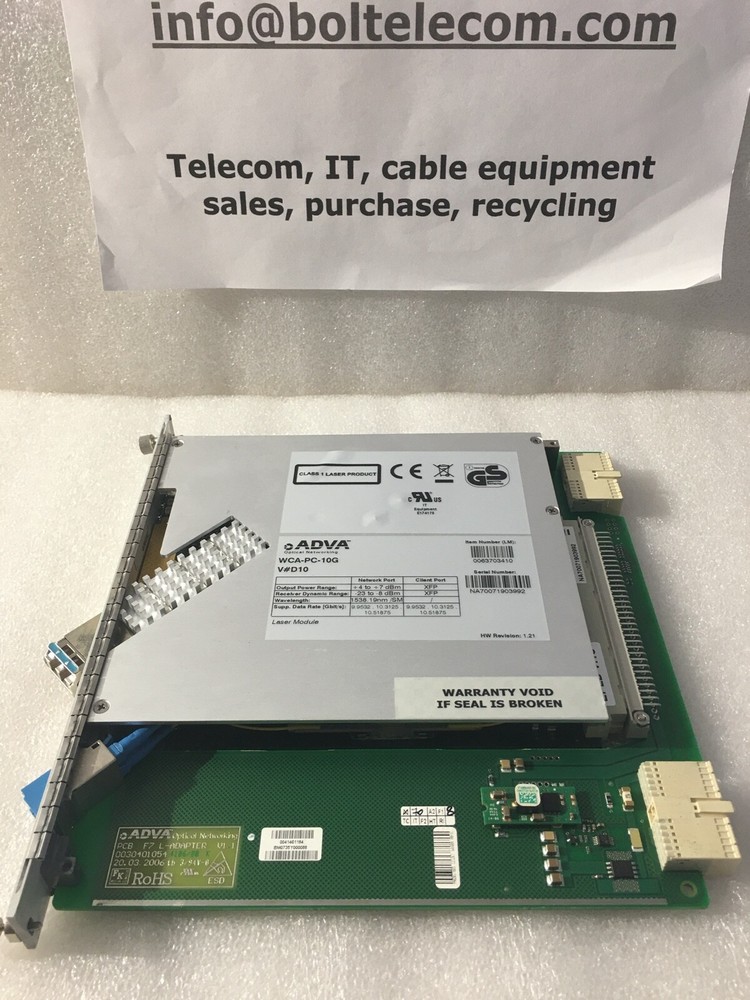 ADVA 0063703410 WCA-PC-10G V#D10