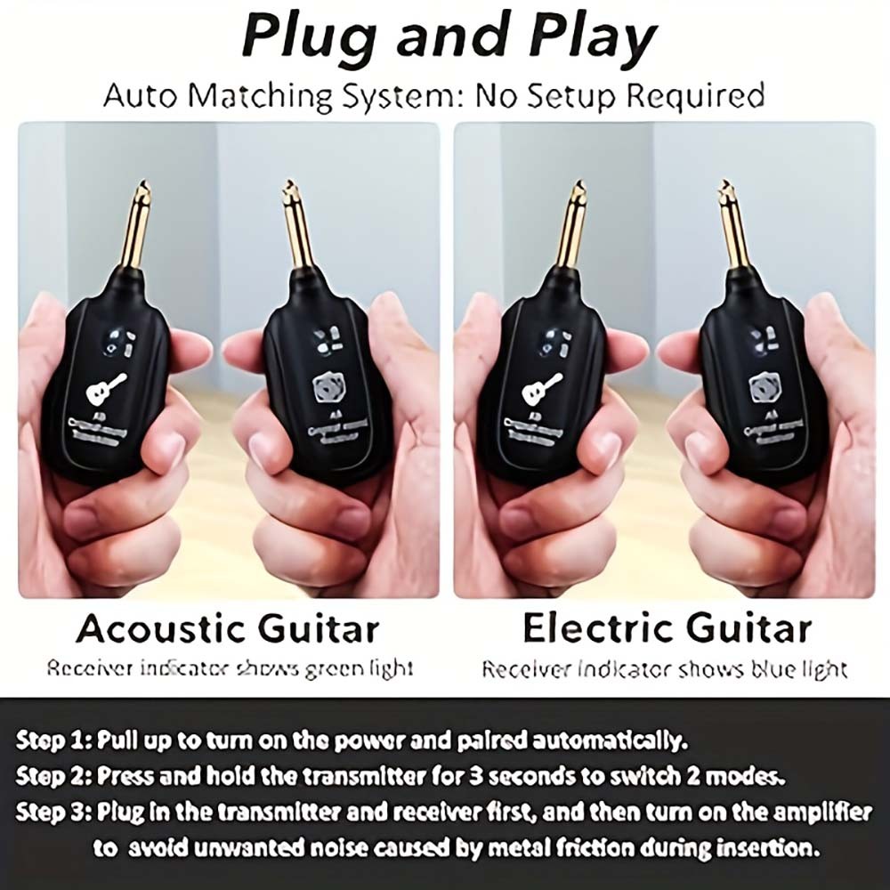 High - Quality 2PCS Wireless Pickup - Great for Studio Recording Practice USA