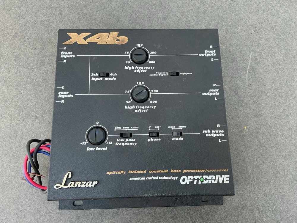 Old School Lanzar X4b — Optically Isolated Constant Bass Processor/Crossover.
