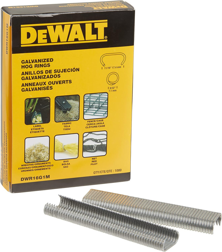 Hog Ring Pliers Kit, Includes Pliers and 1000 Ring Pack (P7DW)