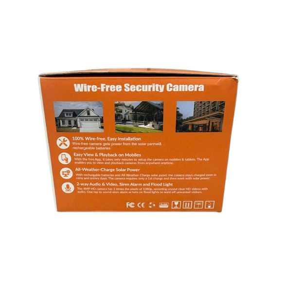 Gianteye Wireless Outdoor 2K Security Camera
