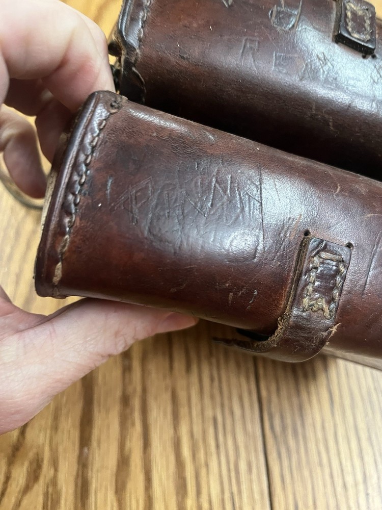 WWII 15th Cavalry Regiment Grouping Papers Dog Tags Ribbons Pins ETC ETO Neat