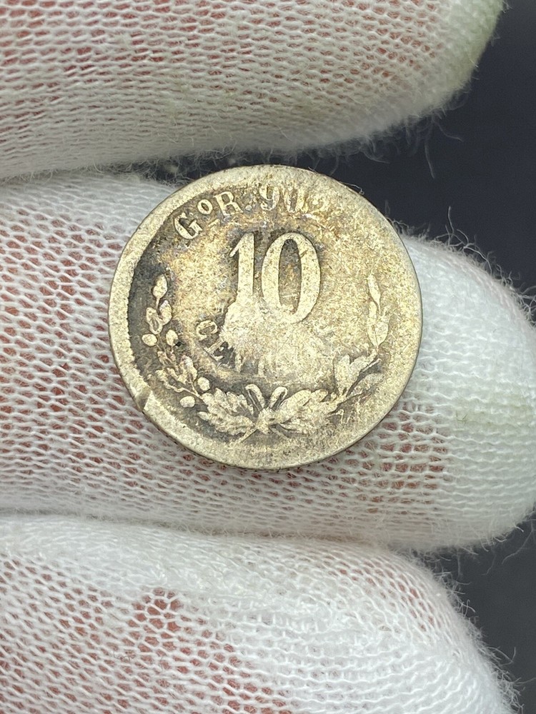 1893 Mexico 10 Centavos