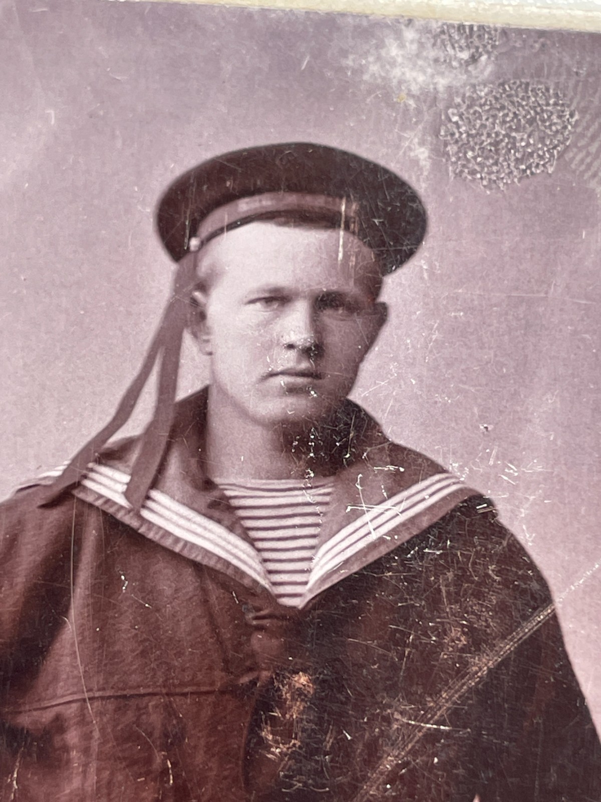 Circa 1900 CDV Royal Norwegian Navy Sailor In Uniform by Scheel ~ Christianssand