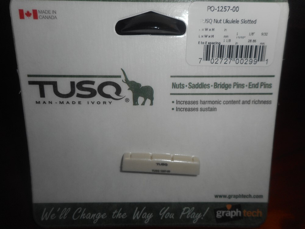 NEW Graph Tech Slotted Ukulele Nut, PQ-1257-00 - TUSQ