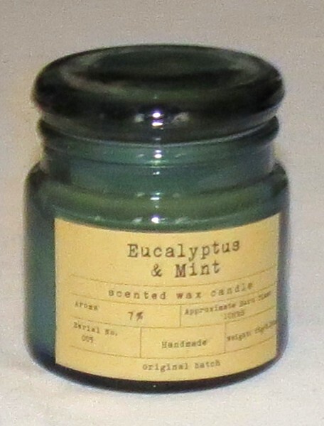 Original Batch Scented Wax Candle in Jar Eucalyptus & Mint Unused