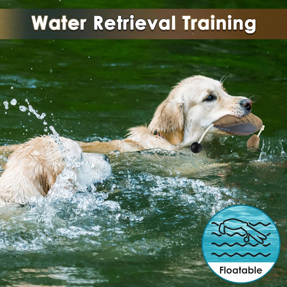 Hunting Dog Training Dummies - Floating Retriever Trainer & Interactive Toy 2 Pk